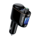 Baseus Locomotive автомобильный FM трансмиттер 3.4A / USB Flash / Bluetooth 4.2 черный