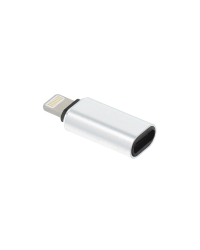 Fusion адаптер Type-C / USB-C на Lightning серебряный