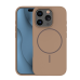 Силиконовый тонкий чехол Fusion Magsafe для iPhone 16 Pro коричневый
