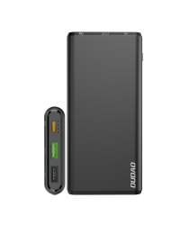 Dudao power bank 10000mAh 18W Quick Charge Power Delivery 2x USB / 1x USB Type C black (K12PQ_B)