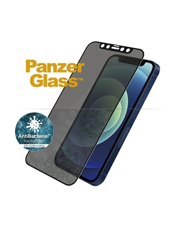 Дополнительное изображение книги «PanzerGlass E2E Super+ Microfracture antibacterial tempered glass for iPhone 12 mini - with black frame»