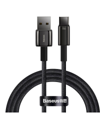 Baseus Tungsten Gold Cable USB to Type-C, 66W, 1m (black)