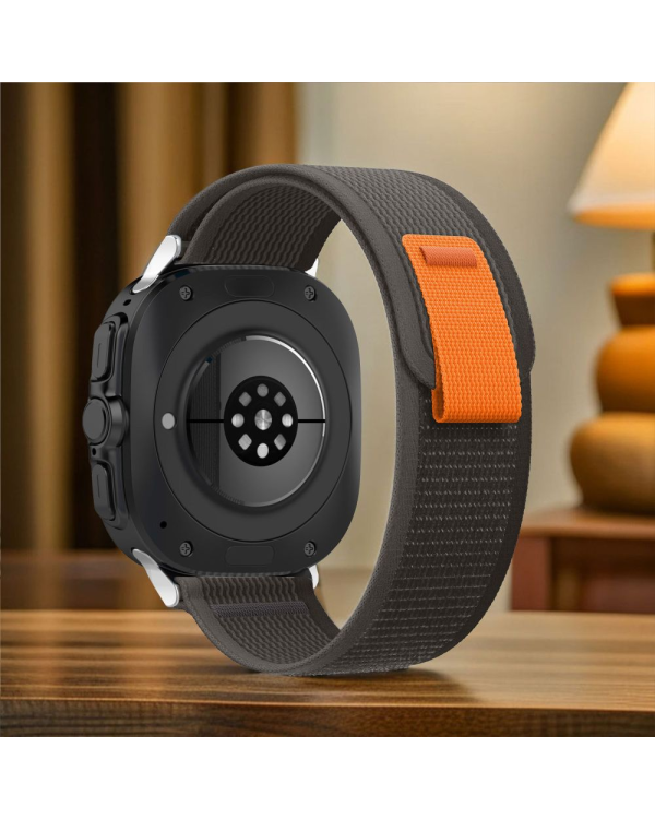TECH-PROTECT NYLON SAMSUNG GALAXY WATCH ULTRA (47 MM) BLACK|ORANGE