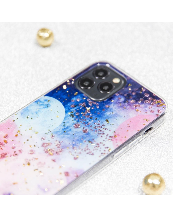 Силиконовый чехол Fusion Gold Glam Galactic для Iphone 13 Pro