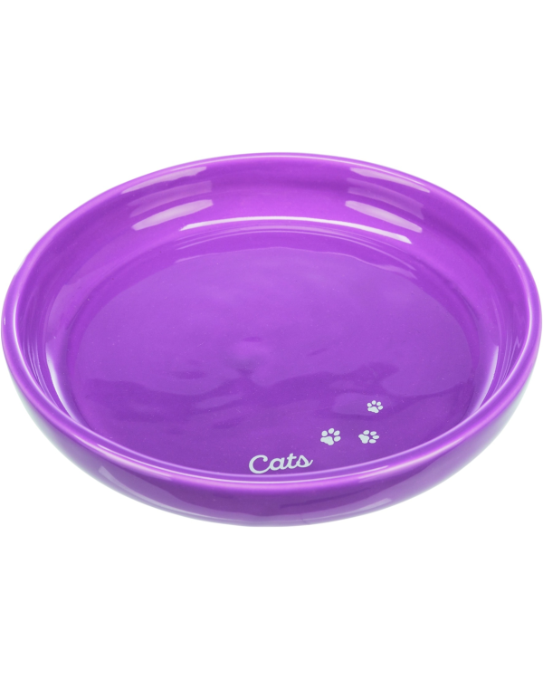 Миска для животных, керамика - Trixie Миска XXL, плоская, керамика, 0,35л | 18см| 1шт
