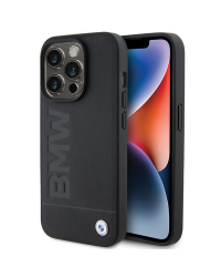 BMW BMHMP15XSLLBK iPhone 15 Pro Max 6.7" czarny|black MagSafe Leather Hot Stamp