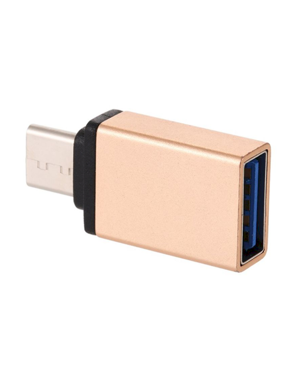 Fusion Универсальный OTG Адаптер Type-C на USB 3.0 Золотой