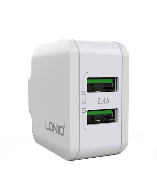 Wall charger  LDNIO A2201 2USB +  USB-C cable