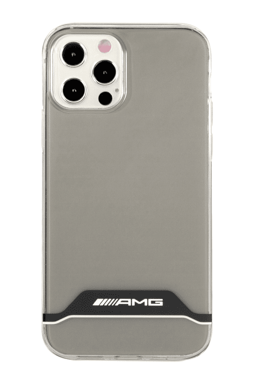Обложка книги «AMHCP12MTCBW AMG PC/TPU Horizontal Stripes Case for iPhone 12/12 Pro 6.1 Transparent/Black»