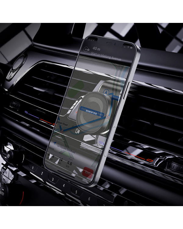 Дополнительное изображение книги «Borofone Car holder BH40 Kyle magnetic, air vent mount black»