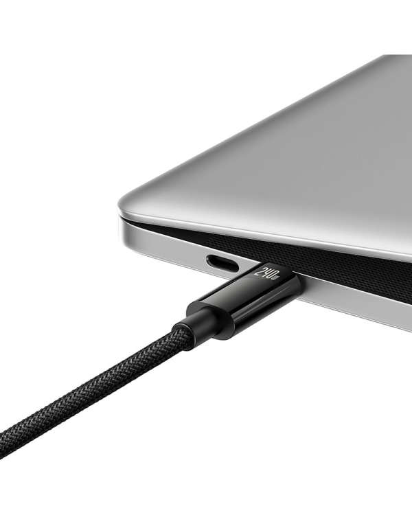 Дополнительное изображение книги «Baseus CAWJ040101 Tungsten Gold Fast Charging Data Cable USB-C - USB-C 240W 2m Black»