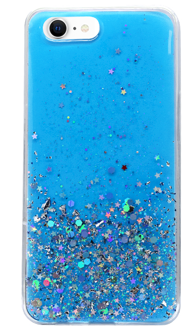 Fusion Glue Glitter Back Case Силиконовый чехол для Apple iPhone 7 / 8 / SE 2020 Синий