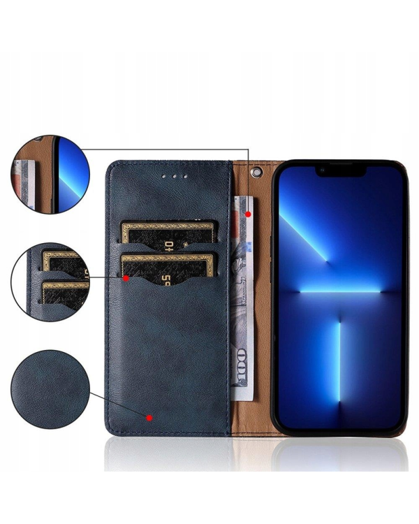 Fusion Magnet Strap книжка чехол + нить для Samsung A346 Galaxy A34 5G синий