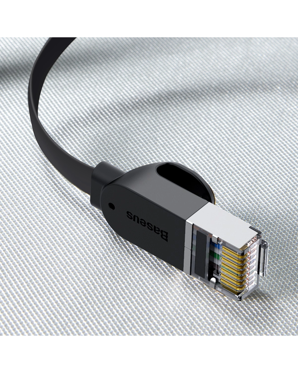 Дополнительное изображение книги «Baseus Cat 6 UTP Ethernet RJ45 Кабель плоский 1 м черный»