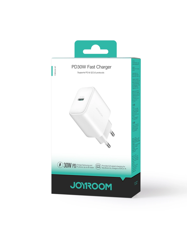 Сетевое зарядное устройство Joyroom JR-TCF24 USB-C PD 30W QC SFC - белый