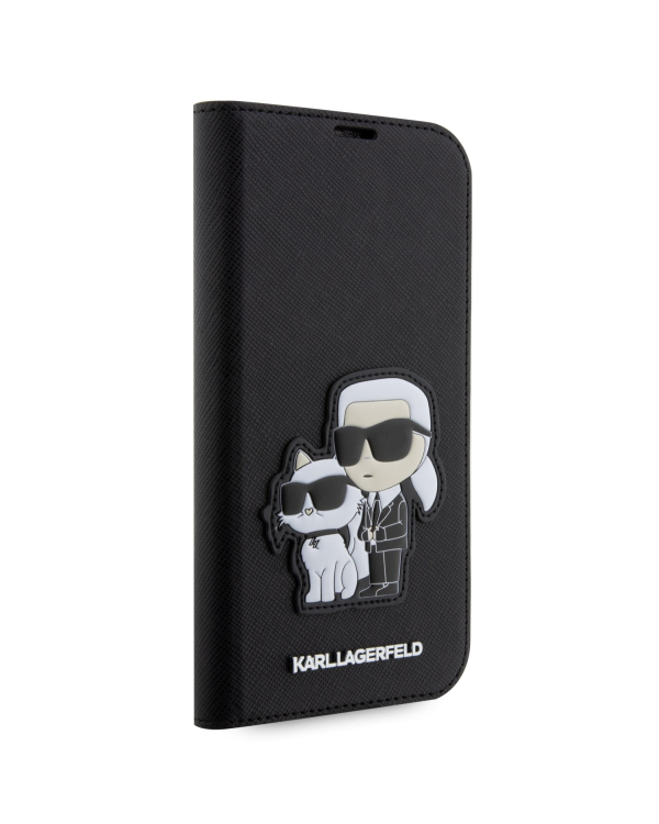 Дополнительное изображение книги «Karl Lagerfeld PU Saffiano Karl and Choupette NFT Book Case for iPhone 13 Pro Max Black»