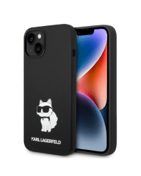 Karl Lagerfeld Liquid Silicone Choupette NFT Case for iPhone 14 Black