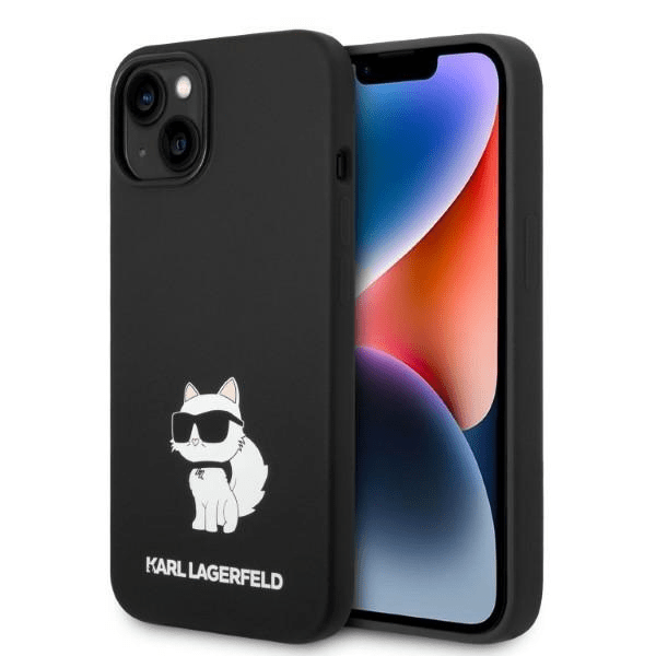 Обложка книги «Karl Lagerfeld Liquid Silicone Choupette NFT Case for iPhone 14 Black»