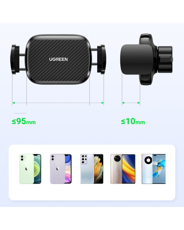 Дополнительное изображение книги «Ugreen suction cup car phone holder for cockpit black (LP370)»