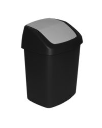 Ведро для мусора Swing Top 15L 30,6x24,8x41,8cm черный|серебристый