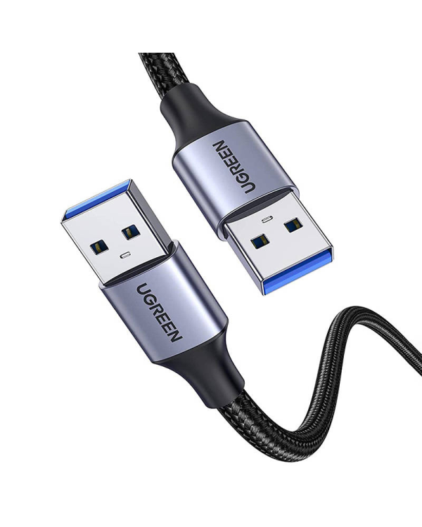 USB3.0 cable Male USB-A to Male USB-A UGREEN 2A, 1m (black)