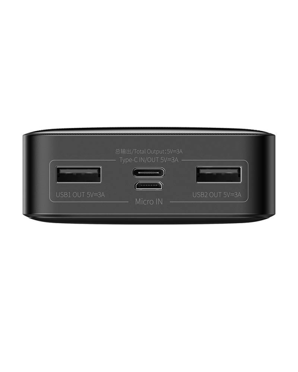 Powerbank Baseus Bipow 20000mAh, 2xUSB, USB-C, 15W (black)
