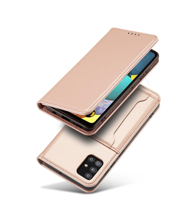 Fusion Magnet Card книжка чехол для Samsung A526 / A525 / A528 Galaxy A52 5G / A52 4G / A52s розовый