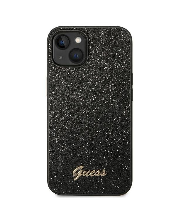 Дополнительное изображение книги «Guess PC|TPU Glitter Flakes Metal Logo Case for iPhone 14 Plus Black»