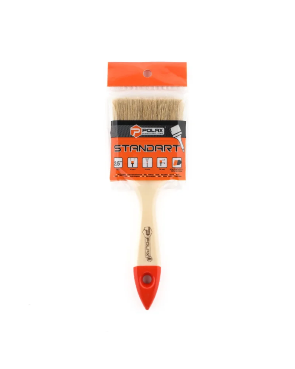 Плоская кисть Polax 2,5" тип "STANDART"
