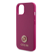 Guess PU 4G Strass Metal Logo Case for iPhone 15 Pink