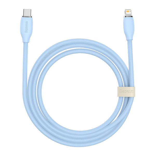 Baseus cable, USB Type C - Lightning 20W cable, length 2 m Jelly Liquid Silica Gel - blue