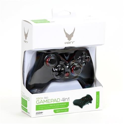 Varr OGPXBOXNEW Gamepad Flanker PRO 4in1 Джойстик Для XBOX 360 / Android / PS3 / PC Черный Varr OGPXBOXNEW Gamepad Flanker PRO 4in1 Джойстик Для XBOX 360 / Android / PS3 / PC Черный