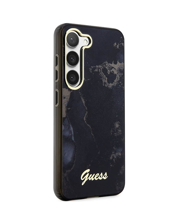 Guess GUHCS23SHTMRSK S23 S911 czarny|black hardcase Golden Marble Collection