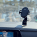 Dudao Gravity Car Mount Dashboard Windshield Phone Bracket Holder black (F2S black)