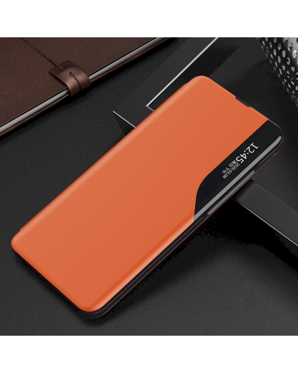 Fusion eco leather view книжка чехол для Samsung A125 Galaxy A12 оранжевый