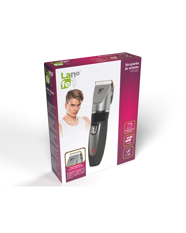 Lafe STR001 Машинка для стрижки волос черная - серебристая