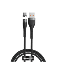 USB - magnetic cable - Micro USB Baseus Zinc 2.1A 1m (black)