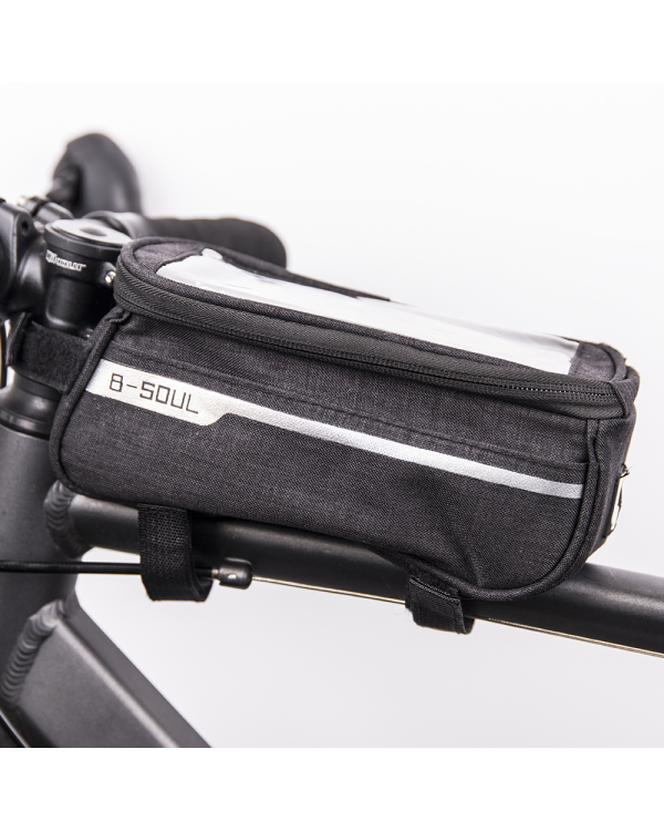 Дополнительное изображение книги «Waterproof bike frame bag with phone holder black»