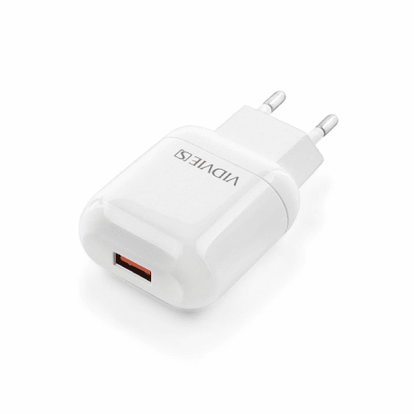 Vidvie CE12 2.4A Сетевое зарядное устройство 1xUSB белое