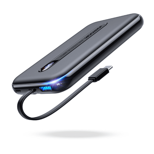 Joyroom Linglong power bank 10000mAh 20W Power Delivery Quick Charge USB | USB Type C | built-in USB Type C cable black (JR-L001 black)