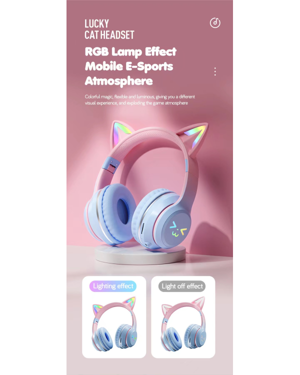 Беспроводные наушники Goodbuy Strange Eyes для детей | bluetooth 5.1 синий