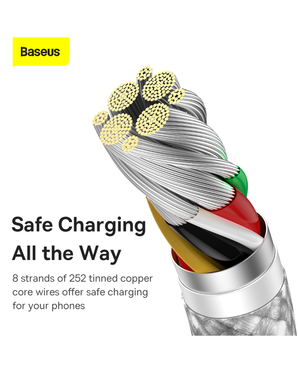 Baseus Dynamic Series USB cable - USB Type C 100W 2m white (CALD000702)