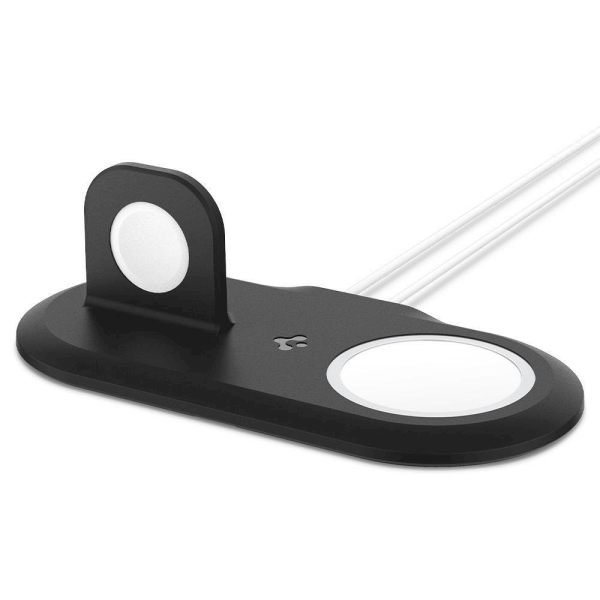 Обложка книги «SPIGEN MAGFIT DUO APPLE MAGSAFE & APPLE WATCH CHARGER STAND BLACK»