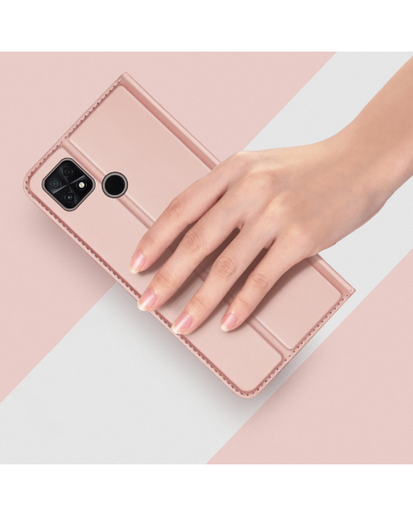 Dux Ducis Skin Pro Case for Xiaomi Poco C40 Flip Card Wallet Stand Gold