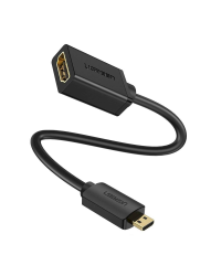 UGREEN 20134 Micro HDMI to HDMI Adapter, 20cm (Black)