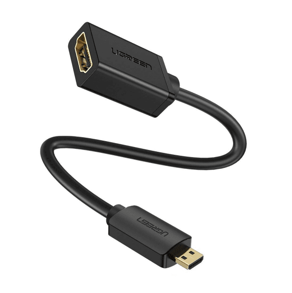 UGREEN 20134 Micro HDMI to HDMI Adapter, 20cm (Black)