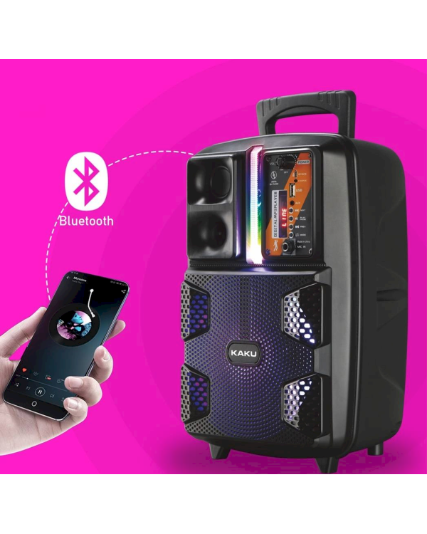 Портативная колонка KAKU KSC-475 Karaoke 10W / 1800mAh / микрофон черная