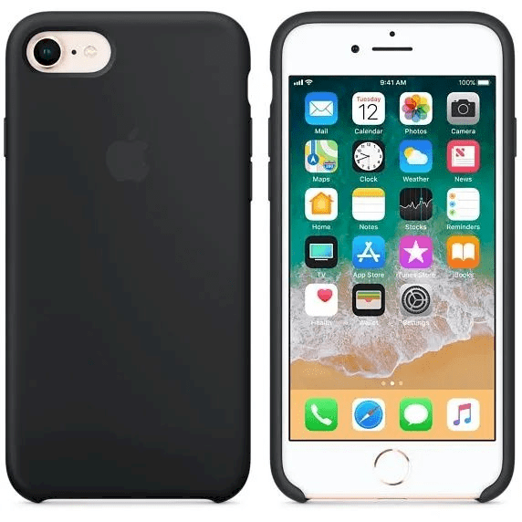 Обложка книги «MQGK2ZM/A Apple Silicone Cover Black for iPhone 7/8»