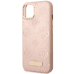 Guess GUHMP14SSAPSTP iPhone 14 6,1" розовый жесткий чехол Peony Logo Plate MagSafe