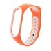 Fusion dots ремешок для часов Xiaomi Mi Band 3 / Mi Band 4 оранжевый - белый